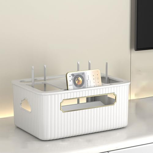 Onxyrbyte Router Storage Box,Meuble Box Internet,Boîte de Stockage de Routeur,Cache Box WiFi,Support de Router Storage Box,Rangement Box Internet,pour Gestion des câbles pour Salon,Chambre,Bureau