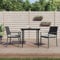 Xichuzi Gartenstühle mit Kissen 2 STK. Schwarz 54x62,5x89cm Poly Rattan Gartensessel, Campingstuhl, Hochlehner, Balkonmöbel, Balkonstuhl, Terrassenstühle, Balkon Stuhl, 364097
