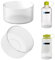 Linkidea 2 Pack Water Bottle Boot Compatible with Nalgene Sustain Wide Mouth 32oz/48oz, Narrow Mouth 32oz, Silicone Anti-Slip Bottle Bottom Bumper Protector (Clear White)