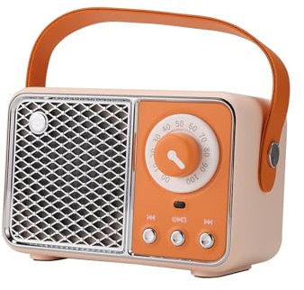 Jrifedptry Bluetooth Speaker Portable Sound Speaker Music Wireless Radio FM Mini Blootooth Audio Orange