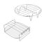 2 Pieces Stainless Steel Air Fryer Rack Set, 8 Inch Air Fryer Round Rack and Double Layer Rack with 4 Skewers for Cooking Steaming Baking Cooling Roasting, Air Fryer Accessories, Fits Most Air Fryers
