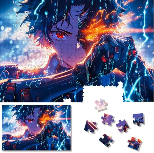 1000 Piece Jigsaw Puzzles for Adults - Challenging Anime with Anti-Gloss Finish, Stress Relief Mindfulness Game & Family Party Gift ZPT010