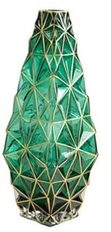 SOBOLON Florero Decorativo Jarrón de Cristal Creativo for Sala de Estar, Dormitorio, arreglo Floral, Adorno de Escritorio Jarrón Estético(B)