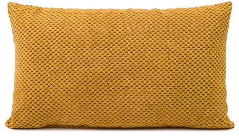 Gözze - Kissen Sven, Dekokissen in genoppter Optik, Weiches Sofakissen mit Füllung, 100% Polyester, 30 x 50 cm - Senf