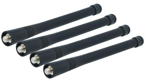 vhbw 4X Antenne kompatibel mit Motorola DP1400 | EX600, EX500, EX560, EP450, EP350, GP1280, GP2000, GP320, GP300 Funkgerät - 15,1 cm Schwarz