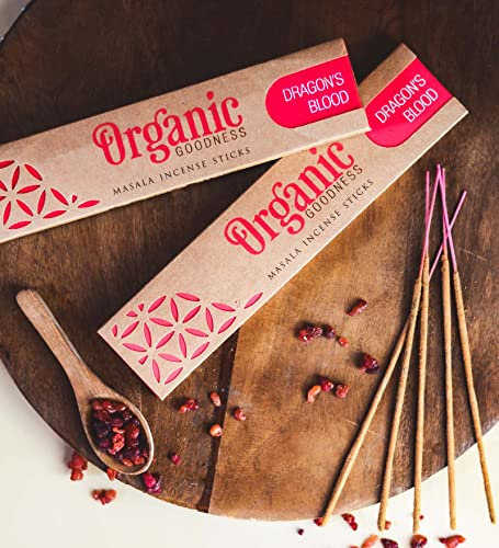 Song of India Organic Goodness Dragon's Blood Masala Incense Sticks 15g Box New