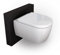 Spülrandloses Wand-WC NT2038 Weiß verkürzte Version Ideal für Gäste WCs mit SoftClose-Deckel (Absenkautomatik), Toilette aus Sanitärkeramik mit abnehmbaren WC-Sitz, Tiefspül-WC mit Standard Deckel…