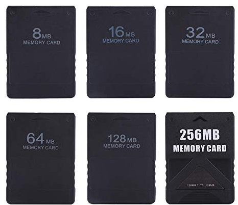 Fosa Playstation 2 Carte mémoire, 8M-256M Carte mémoire haute vitesse pour Sony PlayStation 2 Console PS2 Accessoires Jeux(256M)