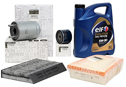 Kit Service: Original Filter Motor 1.5 dCi + Öl Motor Elf evolution full-tech FE 5 W-30 5 LTS