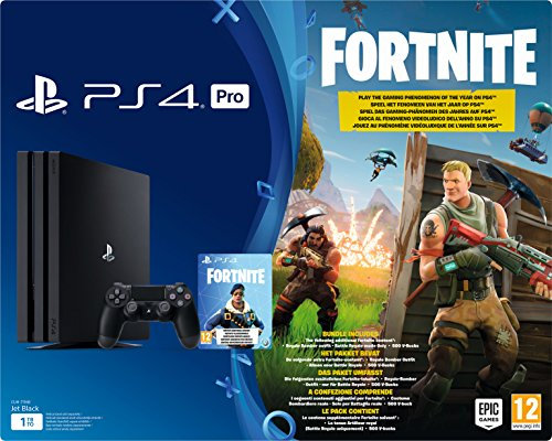 PS4 Pro 1 To B - noir + Fortnite