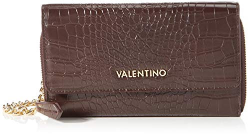 Valentino Bags Damen Grote Wallet with Shoulder Strap, Moro