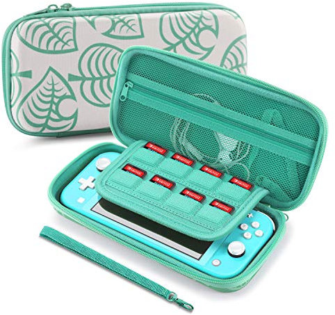 TNP Animal Crossing Tasche für Switch Lite, Tragetasche Hülle kompatibel mit Nintendo Switch Lite Animal Crossing New Horizons, Spielezubehör, harte EVA-Schutzhülle mit Aufbewahrung für 8 Spielkarten