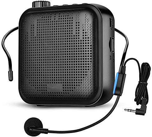 KJST Amplificateur De Voix Amplificateurhaut-Parleur Amplificateur De Voix Portable Mini Haut-Parleur Audio, Haut-Parleur Ultra-Léger Rechargeable avec Microphone, Adapté Aux Enseignants