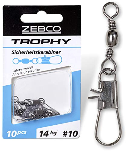 Zebco Qualitäts Trophy Sicherheitswirbel Angelzubehör Wirbel Angeln Kleinteile Angel Zubehör, Diverse, 2