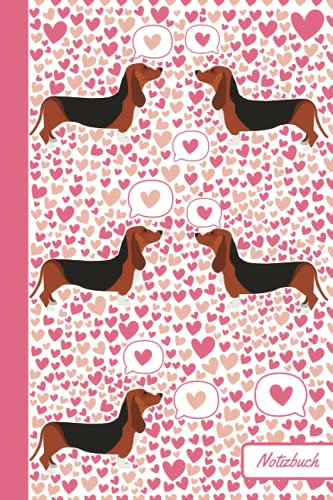 Notizbuch: Dackel Hund Tier süßes Tagebuch | schön journal | 110 Seiten | 6*9 zoll | tolles Geschenk