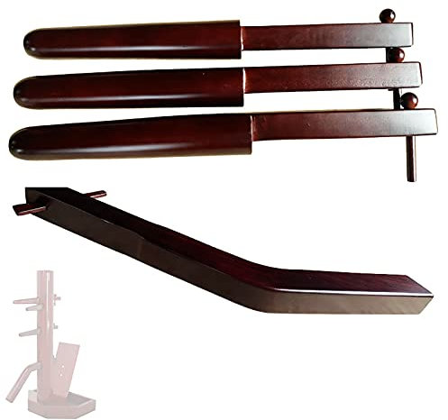 Tragbarer Holzpuppe Arm, Wing Chun Dummy Trainer, Wing Chun Holz Dommy ersetzen Arme, bewegliche Holzpuppe Wing Chun Teile, Geeignet for 3.8cm * 3.8cm Löcher, 4pcs