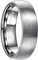 NUNCAD Bague Fiancailles Homme Femme Argent 7mm en Tungstène Mate Sans Motif Poli pour Anniversaire Alliance Mariage Taille 61(19.4)