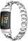 AISPORTS Edelstahl Armband Kompatibel Mit Fitbit Charge 5 - Verstellbare Cowboykette für Damen Und Herren, Solide Sport Metallschnalle Ersatzarmband