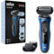 Braun Series 6 Elektrorasierer mit EasyClick Barttrimmer Aufsatz, SensoFlex Rasierer Herren Elektrisch, Wet & Dry, Geschenk Mann, Made in Germany, 61-B1500s, blau