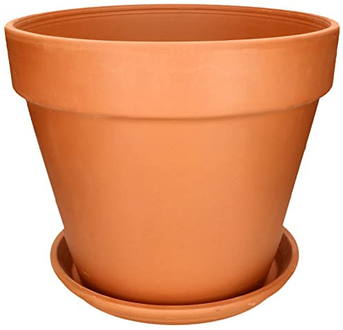 KOTARBAU® Pot de fleurs en terre cuite - Diamètre : 43 cm - Pour l'intérieur et le jardin