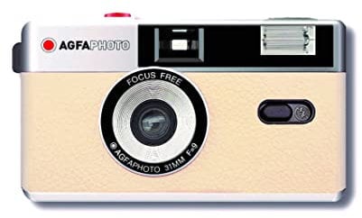AgfaPhoto - Cámara de Fotos analógica (35 mm), Color Beige