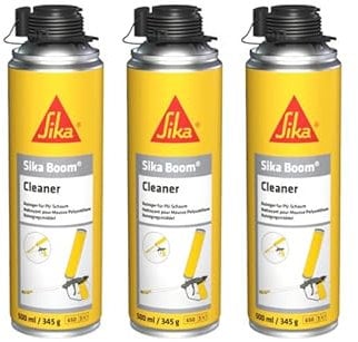3er-Set Reiniger für expandierende Polyurethanschäume - SIKA Boom Cleaner - 500ml