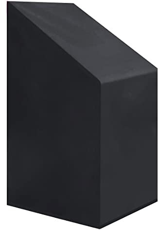 Premium Abdeckplane Stapelstühle 60x60x65/85 cmEssbank Sitzbank Holzbank Gartenmöbel Gartentisch Hülle Abdeckung Haube Schutzhülle Abdeckhaube 900 D, 500 g/m², 6.000 mm Wasserbeständigkeit Schwarz