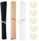 MEMOFYND 150 Aromatherapie-Sticks aus Holz und Rattan mit 5 Aromatherapie-Blumen, Diffusorstäbchen und Duftstäbchen, Aromatherapie-Sticks für zu Hause
