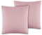 VelvetHome Deluxe 2er Set Kissenbezug 40x40 cm Made in EU Hohe Qualität Kopfkissenbezug mit Reißverschluss 100% Baumwolle Kissenhülle 40x40 Puderrosa