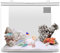 Kit De Démarrage pour Petit Aquarium De 1,3 Gallons avec Filtre à 3 Couches Et Lumière LED, Aquarium De Bureau avec Système D'auto-Nettoyage, Décoration D'intérieur pour Poissons Betta, Crevettes