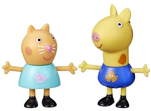 Peppa Pig Best Friends Candy Cat & Gerald Giraffe Figuren-Set Vorschulspielzeug für 3 Jahre alte Mädchen und Jungen ab 3 Jahren - Sortiert