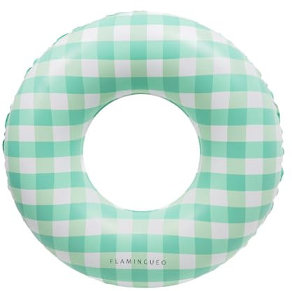 Flamingueo Bouee Piscine - Matelas Piscine, Bouee Piscine Adulte, Gonflable pour Piscine, Bouée Gonflable, Bouee Geante, Matelas de Plage, 110x110x35cm