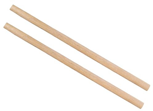 CoCud 2Pcs Poignée de Marteau de Remplacement, 90cm/35 en Bois de Chêne Plat avec Prise Confortable - (Applications : pour Marteau à Hachette à Œil Ovale)