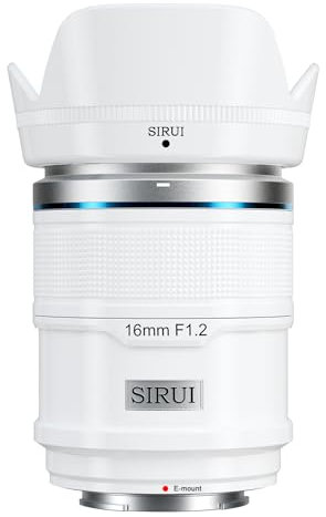 SIRUI Sniper - Obiettivo con messa a fuoco automatica da 16 mm, obiettivo grandangolare APS-C F1.2 per fotocamera serie A5 A6 A7 FX A9 ZV-E (attacco E, bianco)
