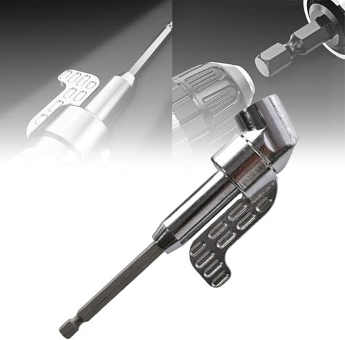 Corner Tool Screw Hub with Multi-Function Bend Screwdriver Bit, Power Screwdriver Drill Extension Attachment Adapter, for Screwdriver & Drill (Long)