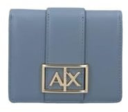 Armani Exchange Mini-Portemonnaie mit türkisfarbenem Logo in der Mitte, Dry Gin(25132), Taglia Unica, Mini-Geldbörse
