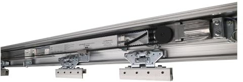 ZKLGS Moteur de Portail Coulissant, Ouvre-Porte coulissante en Verre avec Moteur sans balais Dc24V DC, opérateur de Porte Automatique pour Moteur de Portail Coulissant