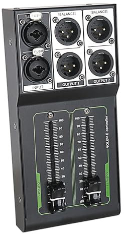 Studio Monitor Controller - Monitor Volume Controller | Passive Volume Studio | Professional Passive 1 Input 2 Output | Audio Control