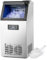 WILPREP Commercial Ice Machine, Industrial Ice Maker Machine with 10kg Ice Storage Capacity, Freestanding Stainless Steel Ice Cube Machine for Bar Home Supermarkets（72.5kg/24h 45 Ice Cubes）