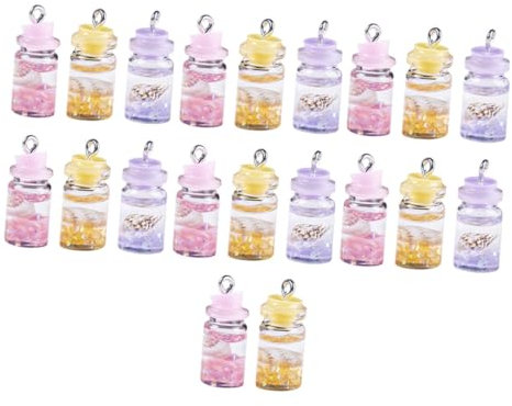HOLIDYOYO Diy Resin Wishing Shell Earring Charms Mini Drift Bottle Pendant Craft Accessory