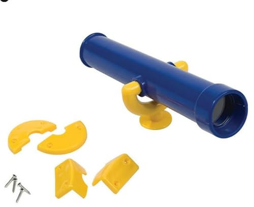 WRQIOO Torre di gioco per bambini, telescopio per bambini, in plastica resistente alle intemperie, per parco giochi, casetta d'albero, per bambini