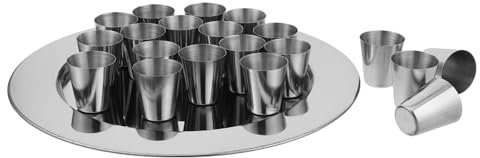 IMIKEYA Ritual Holy Glasses Stainless Steel Communion Chalice Worship Service Cups for Church