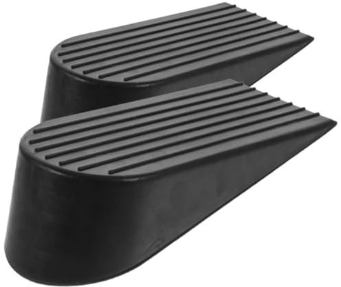 Garneck 2 pièces Butées de Porte Caoutchouc Extra Large Cales de Porte Antidérapantes pour Garage Entrepôt et Maison Résistantes Lourdement Utilisées
