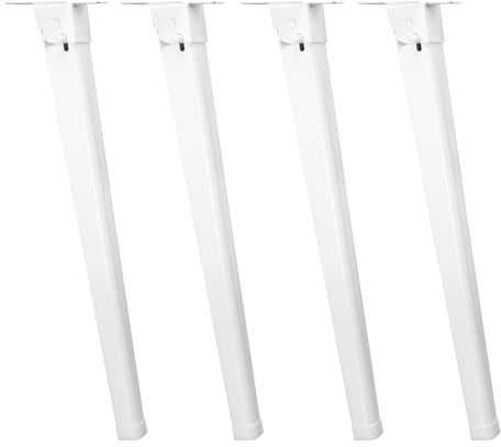 Alipis 4 Stück Klappbare Metall Tischbeine 28cm Hoch Stabile Klappbare Betttischbeine aus Metall Einfache Montage Vielseitig für Laptoptische Nachttische und Couchtische Platzsparend