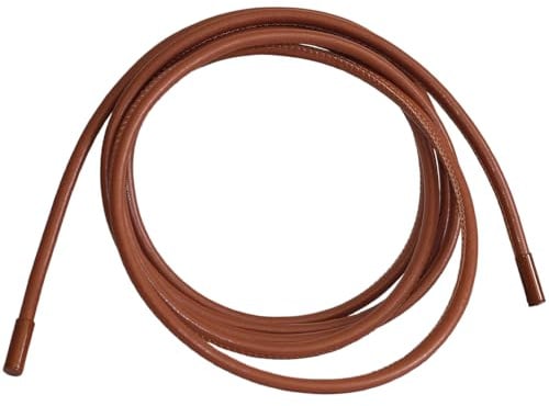 CALFOVERA Cintura in Corda di Cuoio PU Annodata Rotonda per Donnapelle pu Cinturino in Vita Lungo 183.5cm Pelle Sottile Cintura Corda di Cuoiopelle Vita con Nodo Sottile St