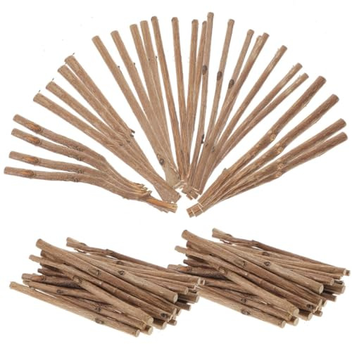 Generic 150pcs Craft Wood Log Sticks Small Craft Twigs Brown Boxwood Tea Tree Wood 3.93x0.20x0.20in Versatile Use Precise Craftsmanship for DIY Painting