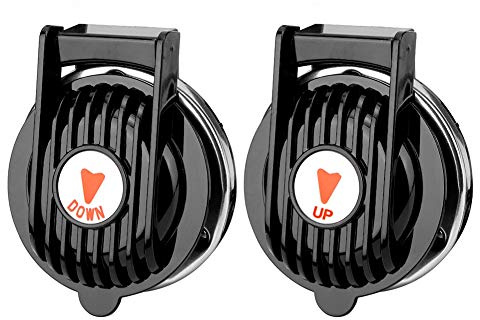 Goshyda Coppia di Interruttori a Pedale per Verricello Marino Universal 12V 24V Up Down Interruttori per Verricello di Ancoraggio per Barche con Coperchio di Sicurezza Pulsante DC a Mani Libere