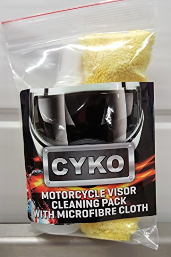 CYKO Visor and Helmet Cleaner 65ml and Quality Microfibre Cloth