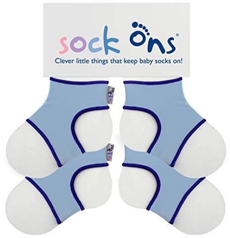 Baby Sockenhalter Söckchenhalter Sockenhalter Small 0-6 Monate Hellblau 2er Pack