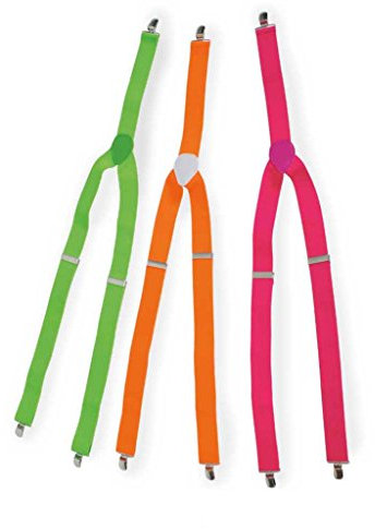 KarnevalsTeufel Hosenträger Neon, Karneval, Accessoire, Party, Festival (grün)